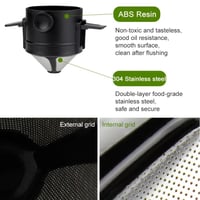 قمع قهوه من الفولاذ