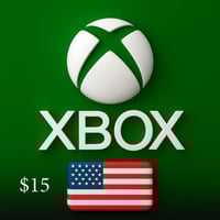 بطاقة شحن إكس بوكس الأمريكى 15 دولار