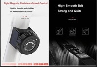 دراجة تمارين مغناطيسية لكبار السن بحامل طاولة [Del...