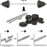 شنطة أوزان دامبل منزلية قابلة للتعديل مع بار بيل ب...