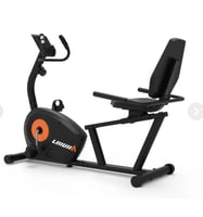 دراجة تمارين ثابتة مغناطيسية مع مقعد ومسند خلفي –...