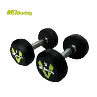 Rubber Dumbbells Set 2.5–25KG [MD Buddy | MD2104-2...