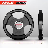 قطعة من اقراص الأوزان المطاطية 25 كجم [Delta Power...