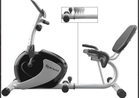 دراجة التمرين المستلقية للبالغين وكبار السن [Delta...