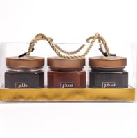 ثلاث علب 250 ملي عسل سمر - عسل سدر - عسل طلح