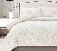 مفرش شتوي كانون فلانيل مفرد ونص 4 قطع رمادي سكري