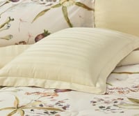 مفرش كانون صيفي قطن اصفر مشجر مزدوج 6 قطع مع لباد...