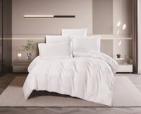 مفرش سرير فندقي رافلز حشوة متحركة مفرد ونص 5 قطع -...