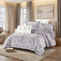 مفرش سارة شتوي فلانيل مخمل مزدوج 6 قطع مشجر ليزر د...