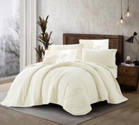 مفرش سرير شتوي جاكاراندا مخمل مفرد ونص 4 قطع لون س...