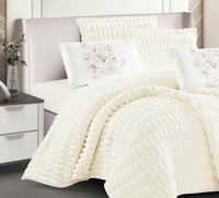 مفرش شتوي مها فرو مع مخمل مفرد ونص 4 قطع سكري