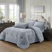 مفرش سرير شتوي كانون جاكار بورن آوت مزدوج 6 قطع رم...