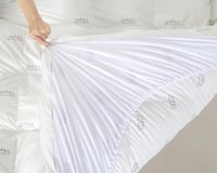 لباد سرير دوفت قطن 100% مفرد ونص ارتفاع 15 سم مغاط...