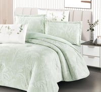 مفرش سارة شتوي فلانيل مخمل مفرد ونص 4 قطع مشجر ليز...