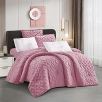 مفرش سرير بردى شتوي فرو أرنب و مخمل مفرد ونص 4 قطع...