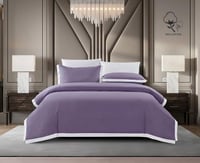 مفرش سرير صيفي مزيان قطن 100% مزدوج 7 قطع بحشو متح...