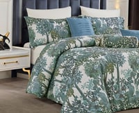 مفرش سرير تيران صيفي طقم مزدوج 9 قطع فخامة راقية