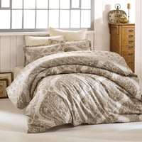 مفرش سرير صيفي تركـي ماسة مزدوج وجهين 7 قطع - مشجر...