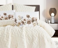 مفرش سرير سديم شتوي فرو مزدوج 6 قطع - سكري