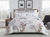 مفرش صيفي مشجر ديمي فلانتيني مفرد ونص 4 قطع لمسة ف...