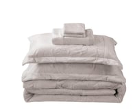 لحاف شتوي كانون فلانيل جاكار مزدوج طقم 6 قطع بنفسج...