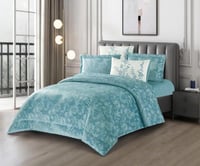 مفرش شتوي انجا فلانيل كانون مزدوج 6 قطع تيفاني