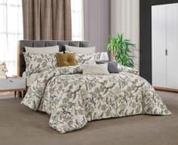 مفرش تيران صيفي طقم مزدوج 9 قطع ألوان هادئة راقية