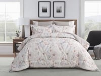 مفرش صيفي مشجر ديمي فلانتيني مفرد ونص 4 قطع لمسة ن...