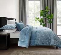 مفرش راون كانون شتوي فلانيل جاكارد مزدوج 6 قطع