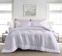 مفرش سرير صيفي فيلدكريست مزدوج 6 قطع - موف فاتح