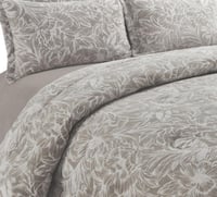 مفرش شتوي كانون فلانيل مفرد ونص 4 قطع بيج غامق