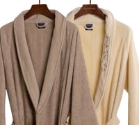 طقم ارواب ومناشف حمام 12 قطعة قطن 100% بني وبيج