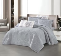 مفرش سرير غرام شتوي فرو مع مخمل مفرد ونص 4 قطع رما...