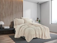 لحاف شتوي كانون فلانيل مخمل كينغ مزدوج طقم 6 قطع -...