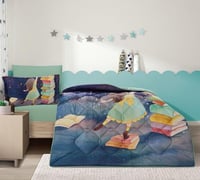 مفرش سرير اطفال لولو يويو صيفي 4 قطع كتب