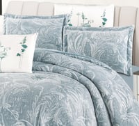 مفرش سارة شتوي فلانيل مخمل مزدوج 6 قطع مشجر ليزر د...