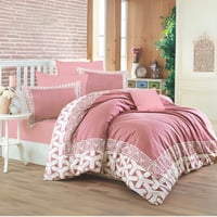 مفرش سرير صيفي تركي ماسة قطن مزدوج وجهين 7 قطع - و...