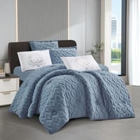 مفرش سرير بردى شتوي فرو الأرنب و مخمل مفرد ونص 4 ق...