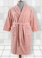 روب استحمام كانون واحدة وردي