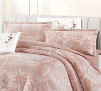 مفرش سارة شتوي فلانيل مخمل مفرد ونص 4 قطع مشجر ليز...