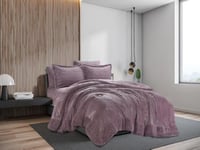 لحاف شتوي كانون فلانيل مخمل كينغ مزدوج طقم 6 قطع -...