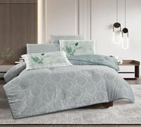 مفرش صيفي ناهد مفرد ونص اخضر فيروزي 4 قطع فاخرة