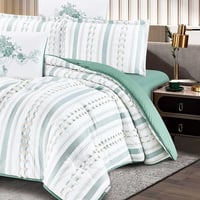 بكج مفرش صبا صيفي مزدوج 6 قطع فيروزي+مخدتين رويال...