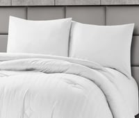 طقم بيت لحاف كانون قطن 4 قطع- ابيض