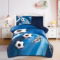 مفرش اطفال شتوي لولو يويو مخمل مفرد ونص 4 قطع - كر...