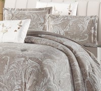 مفرش سارة شتوي فلانيل مخمل مزدوج 6 قطع مشجر ليزر د...