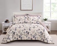 مفرش شتوي دونا فلانيل مشجر موف فاتح كانون مزدوج 6...