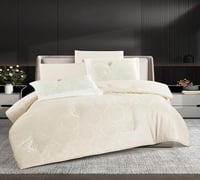 مفرش صيفي ناهد مزدوج سكري 6 قطع فاخرة