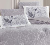 مفرش صيفي ناهد مزدوج موف فاتح 6 قطع فاخرة