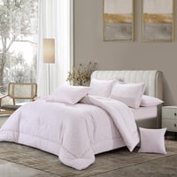 مفرش سرير صيفي كانون جاكار قطن 100% مزدوج 7 قطع -...